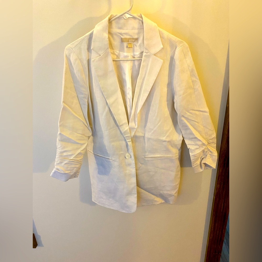 Michael Kors White Lines Blazer